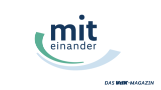 Neues Logo vom TV-Magazin "miteinander". 