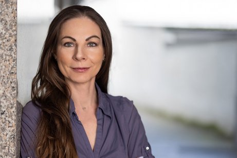 Eine Frau im Portrait