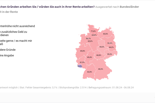 Umrisse der Bundesrepublik Deutschland mit den Bundesländern.
