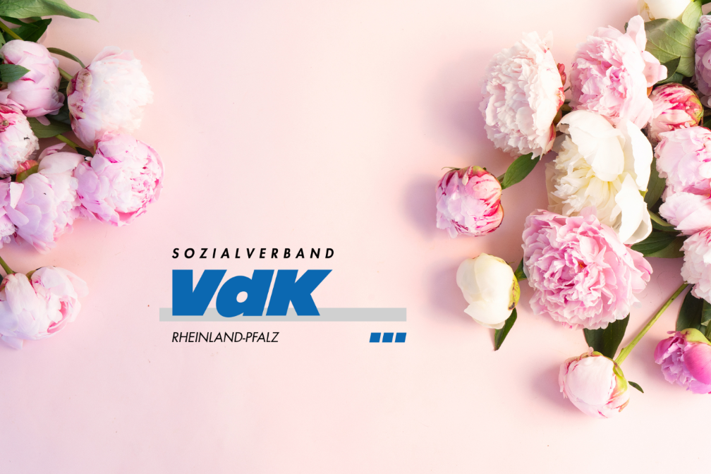 Zwei Str&auml;u&szlig;e Pfingstrosen in wei&szlig; und rosa auf rosa Hintergrund.
