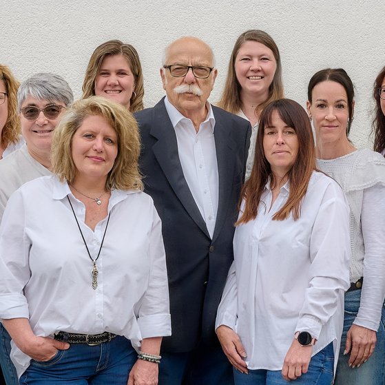 Die Beraterinnen der Gesch&auml;ftsstellen Simmern und Boppard mit dem Vorsitzenden Ulrich Stilz