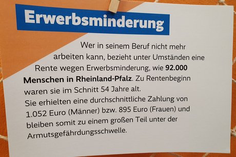 Infotafel Erwerbsminderung