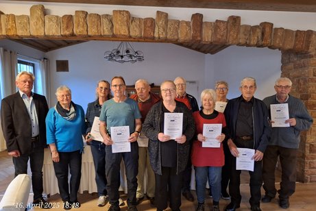 Ehrung langjähriger Mitglieder Mitgliederehrung