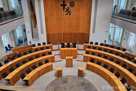 Sitzungssaal von oben