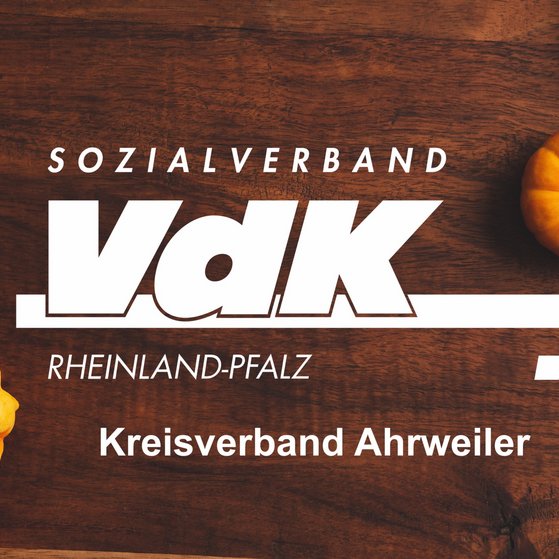Herbstliches Motiv mit VdK-Logo