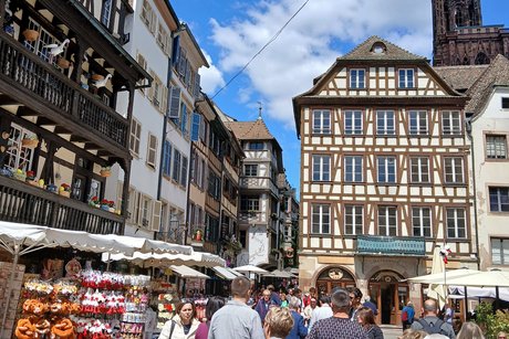 Marktplatz in Straßburg. Straßburger Marktplatz