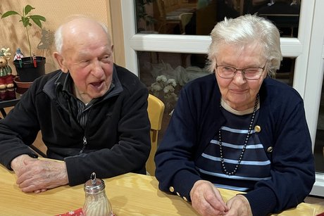 Das älteste Teilnehmerpaar - Heiner (96) und Gerda (91) Rothley