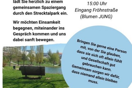 gemeinsamer Spaziergang in einem sch&ouml;nen Park