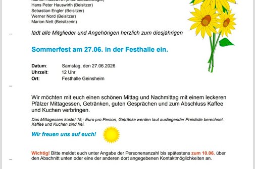 Einladung Einladungstext