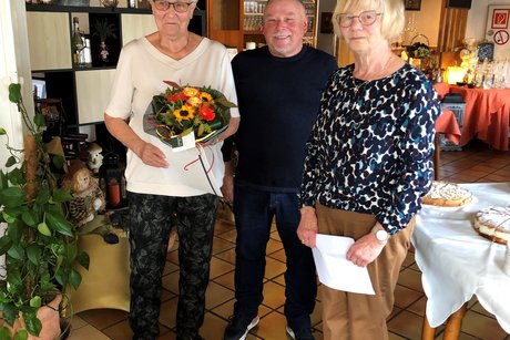 Edith Arndt mit Frau Marwitz und Herrn Wolf
