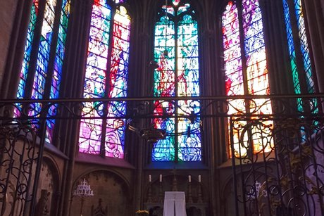 Glaskunst der Kathedrale in Metz