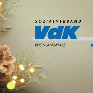 Weihnachtliches Motiv mit VdK Logo