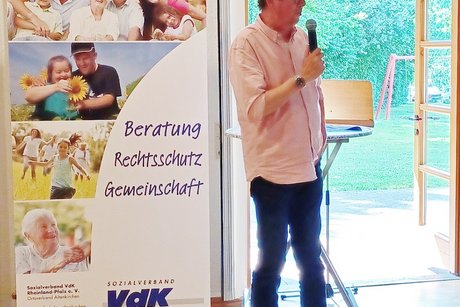 Kreisverbandsvorsitzender Thomas Schilling während der Begrüßung