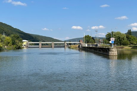 Schleuse auf dem Main Schleuse auf dem Main