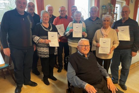 Ehrungen Die geehrten Mitglieder