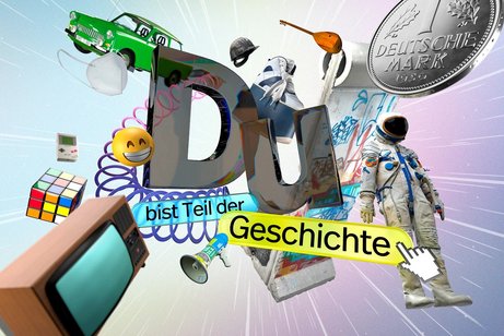 Motiv der Ausstellung "Du bist Teil der Geschichte"