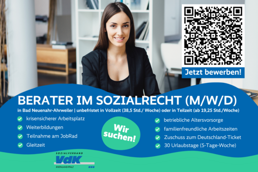 Stellenanzeige des KV Ahrweiler