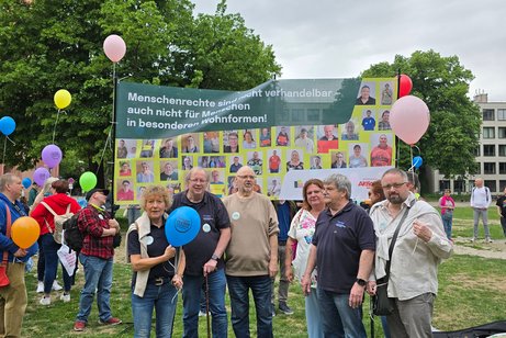 Treffen auf "Helmut Kohl Platz" in Mainz