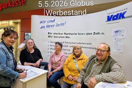 Der VdK hat im Globus in Simmern eine Werbewoche