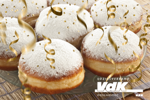 Kreppel mit Konfetti