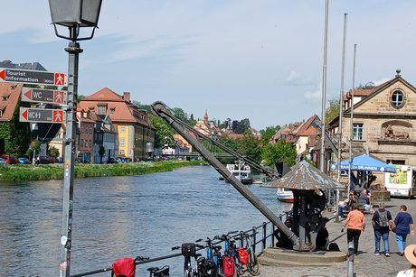 Am alten Hafen in Bamberg.