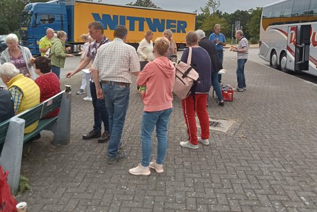Verpflegungspause unterwegs nach Bad Dürkheim