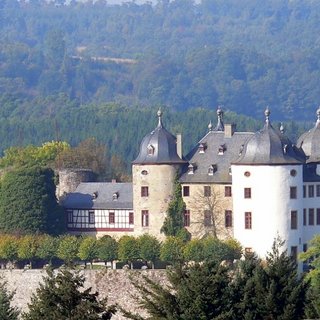 Blick auf das Schloß Gemünden/Hunsrück