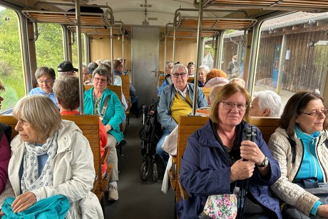 Warten auf die Abfahrt