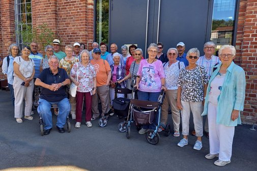 Gruppenfoto VDK Ausflug nach Bendorf Neuwied