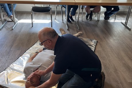 Der Dozent Oswald Benzel im Einsatz