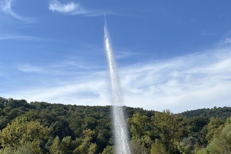 Fontäne des Kaltwasser-Geysir