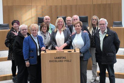 Besuch im Landtag Landtagbesuch in Mainz durch den VdK-OV Ober-Olm