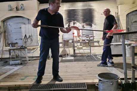 Glasbläser Glasbläser Vorführung