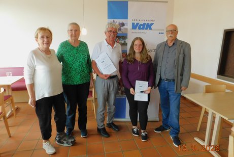 v.l. Fr. Bast, Fr. Gr&auml;f, Hr. Reuther, Fr. Blaesy, Hr. Stilz