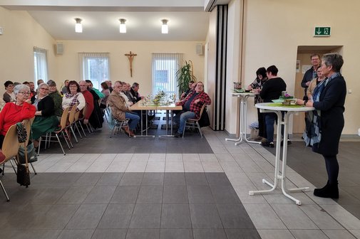 Neujahrsempfang Begr&uuml;&szlig;ung durch die 2. Vorsitzende Margit Wagner