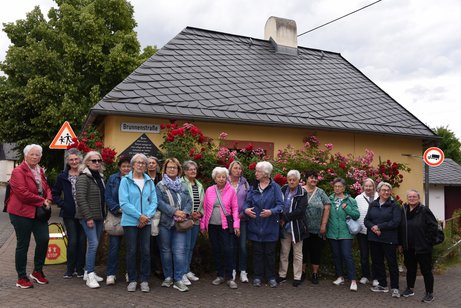 Besuch im Rosengarten