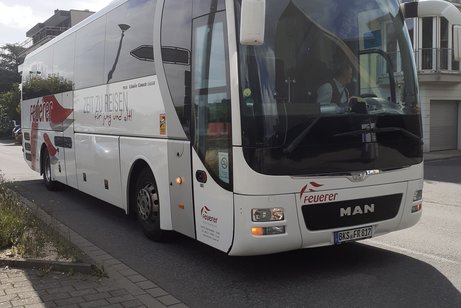 Unser Bus f&uuml;r die &Uuml;berraschungsfahrt
