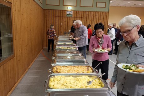 Das Buffet ist eröffnet.