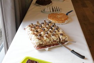 Leckere Kuchen am Büfett