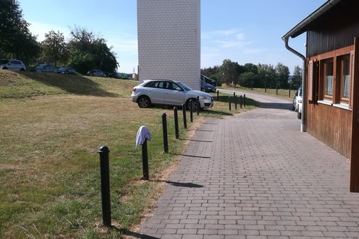 Ein Nachbau eines Limesturms in Hillscheid