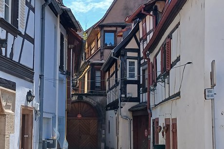Obernai Stille ruhige Gassen.