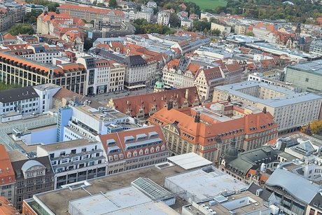 Blick vom City-Hochhaus oder Panorama Tower