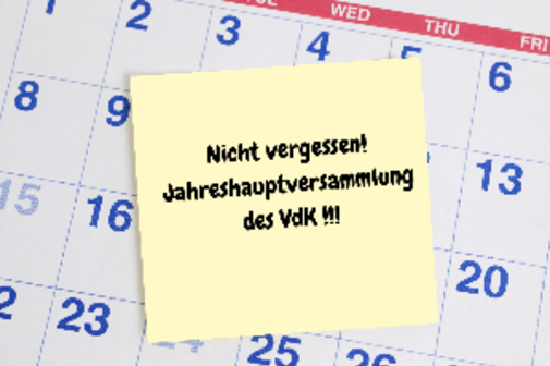 Ortsverbandstag oder Jahreshaupfversammlung