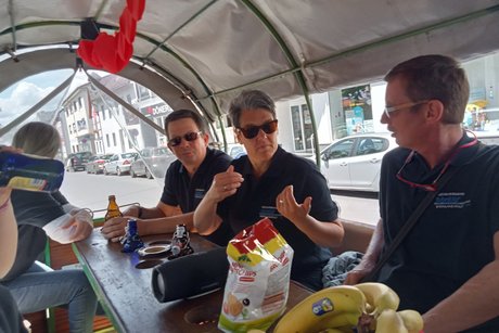 v.l.n.r. Jutta Zühlsdorf, Andreas und Susanne Jung, Thomas Kapp