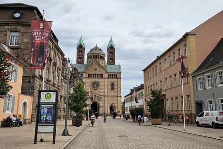 Impressionen aus Speyer Blick auf den Dom zu Speyer