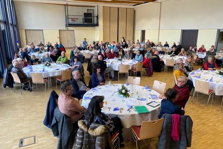 Blick zum Publikum des Ortsverbandstages in Prüm