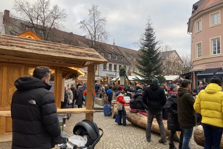 Auf dem Weihnachtsmarkt