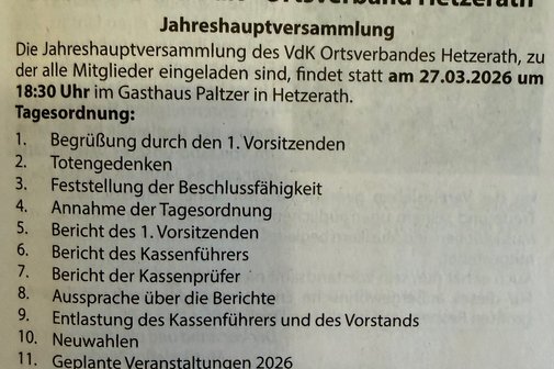 JHV OV Hetzerath
