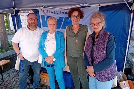 zu Besuch war Kreisfrauenvertreterin Frau Dobias ( 2. von rechts) mit Marc Hochstein, Ulrike Overrath und Juliana von Rauchhaupt