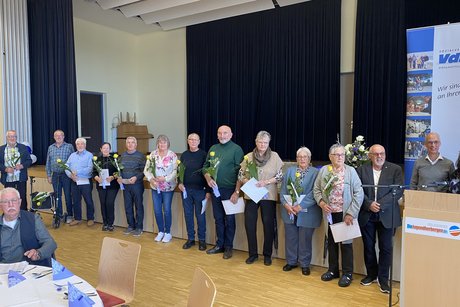 Die geehrten Mitglieder